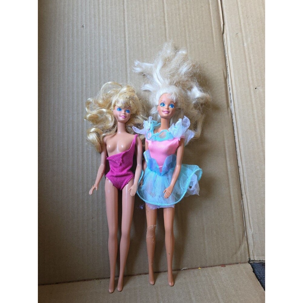 Vintage Barbie Dolls Lot of 2 Blonde Hair Blue Eyes 70s Toys‎